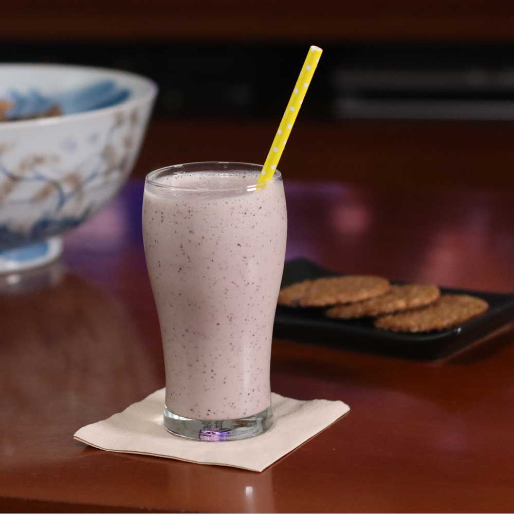 Smoothie de Laranja e Mirtilo