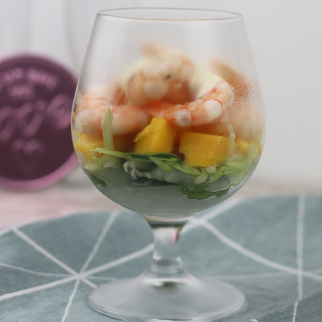 Cocktail de Camarão e Manga